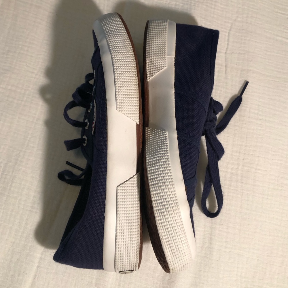 Superga Navy Canvas Sneakers - Picture 13 of 15